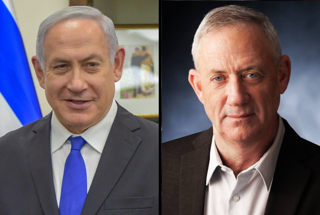 Benjamin Netanyahu and Benny Gantz