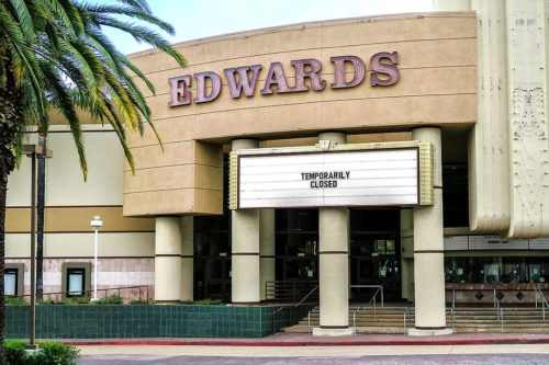 Movie theaters are closed in Southern California due to the coronavirus pandemic. Movie theaters may be among the last businesses to re-open.