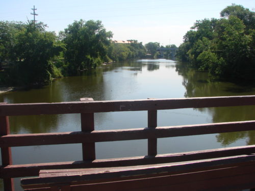 Tittabawassee River, view from the tridge