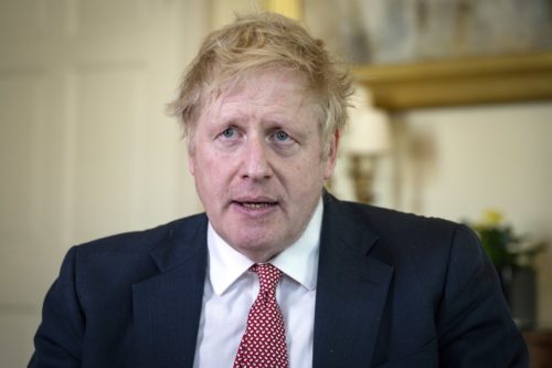 12/04/2020. London, United Kingdom. Prime Minister Boris Johnson thanks the NHS in a video message on Easter Sunday shortly after being released from the hospital where he was treated for COVID-19. 10 Downing Street. Picture by Pippa Fowles / No 10 Downing Street