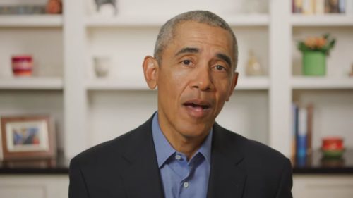 Barack Obama delivers a commencement address to the class of 2020 over the internet.