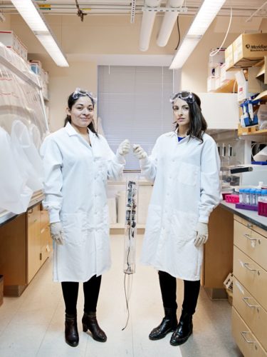 Mariana Matus (left) and Newsha Ghaeli (right), the people who started Biobot.