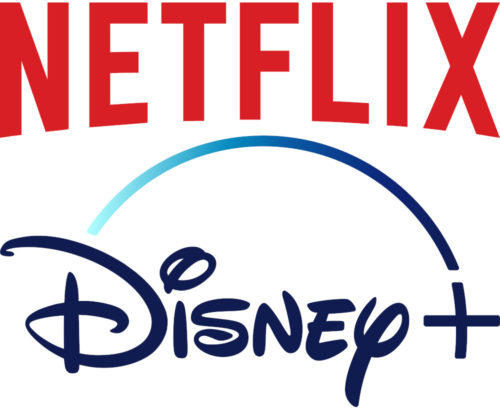 Logos for Netflix and Disney+