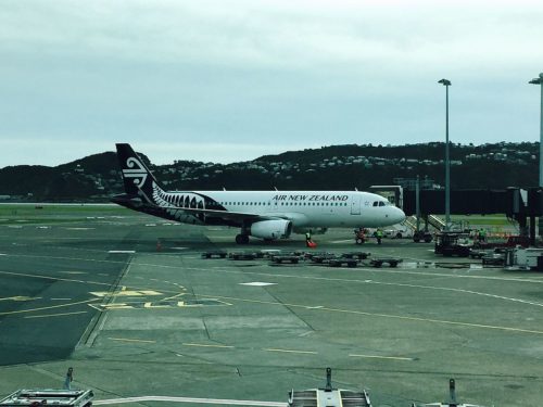 Air New Zealand A320 ZK-OXC at WLG