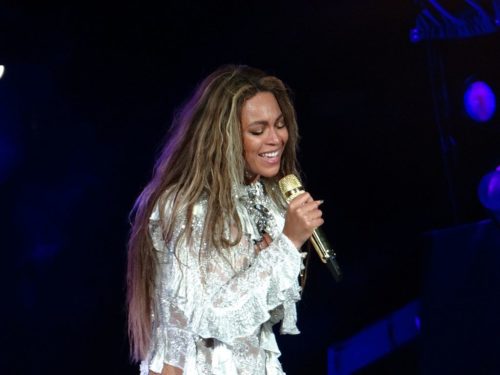 Beyoncé performing during The Formation World Tour in Raleigh, North Carolina on May 3, 2016