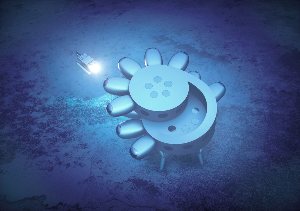 Fabien Cousteau's PROTEUS™. Backside angle view from above.