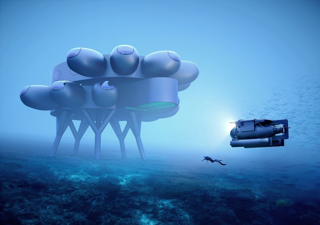 Fabien Cousteau's PROTEUS™. Full view from side.