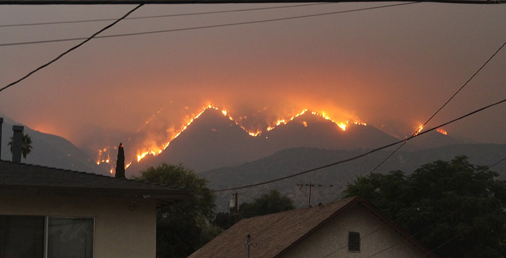 View of Bobcat Fire from Monrovia, CA, September 10, 2020