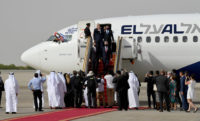 The first direct El-Al flight to the United Arab Emirates arrived at the international air port of Abu Dhabi. August 31, 2020.