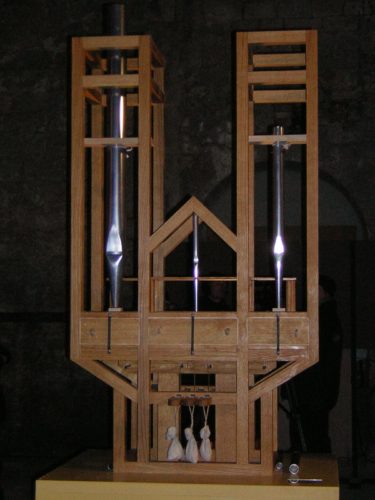 This image has been taken on january 5 of 2005 and is public domain. It shows the special organ for playing Organ2/ASLSP, which will last 639 years, in the burchardi church of Halberstadt, Germany.