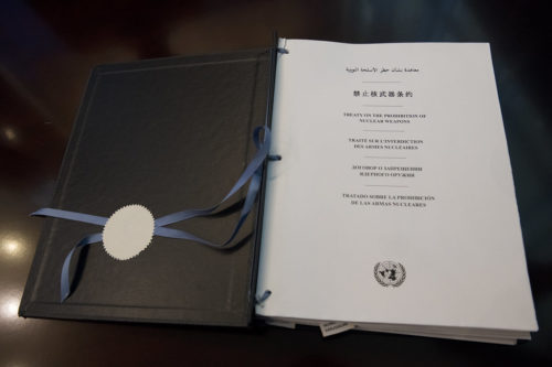 On September 26th, 2018 - the International Day for the Total Elimination of Nuclear Weapons - ICAN and a cross-regional group of governments coordinated a high-level ceremony for the Treaty on the Prohibition of Nuclear Weapons. At the event 7 countries signed and 4 countries ratified the Treaty. #TPNW.
