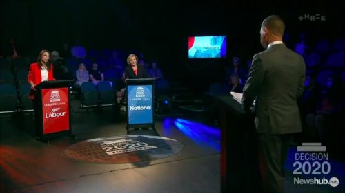 Jacinda Ardern and Judith Collins meet for the second Leaders' debate in New Zealand.