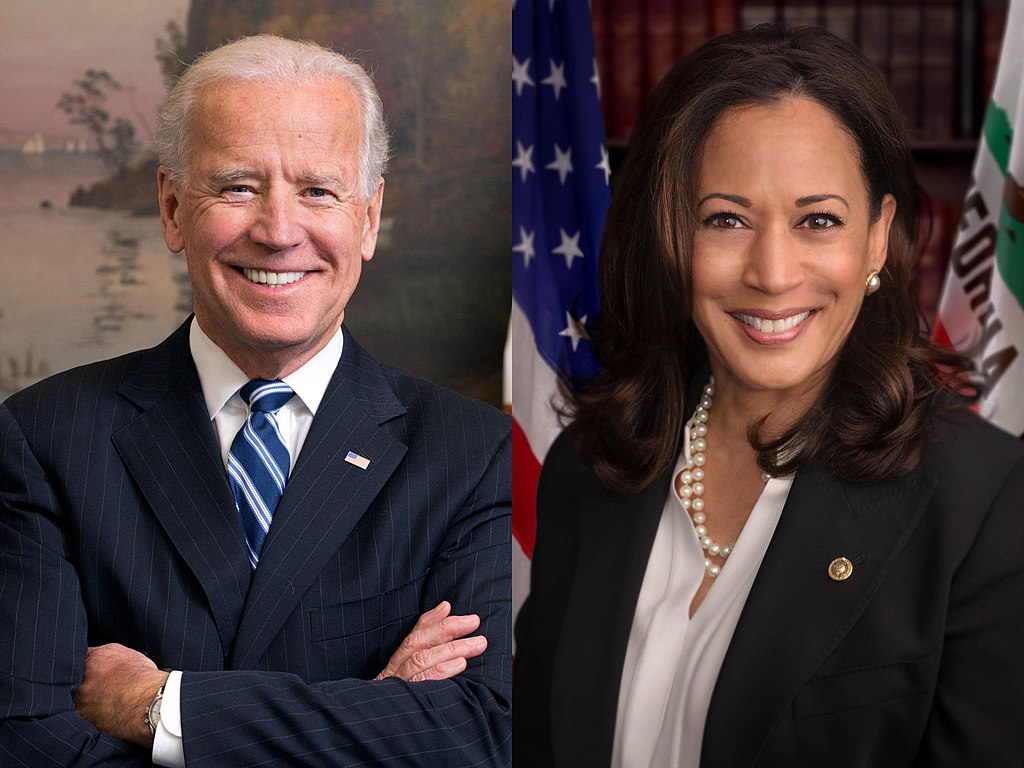 Collage of Joe Biden and Kamala Harris