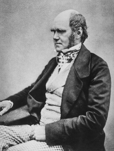 Photograph of Charles Darwin around 1854.