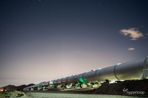 Virgin Hyperloop's DevLoop test site near Las Vegas, Nevada.