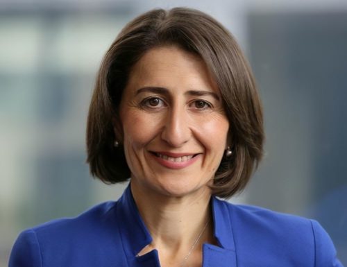 Premier of New South Wales Gladys Berejiklian who is also the Leader of the Liberal Party of Australia (New South Wales Division).