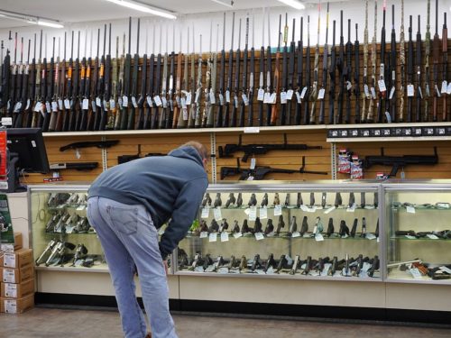 Gun section in Stans Merry Mart, Wenatchee Washington