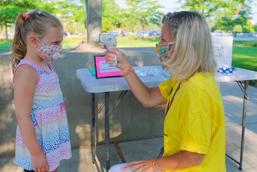 August 24, 2021 - First Day of School in Mt. Pleasant Michigan.