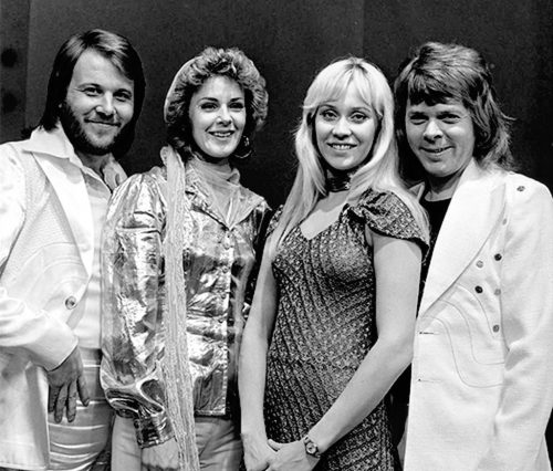 ABBA on a Dutch TV show in 1974.