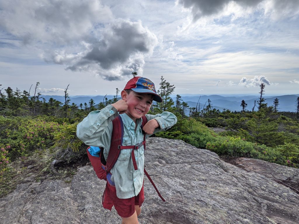 Harvey Sutton hiking the Appalachian Trail.