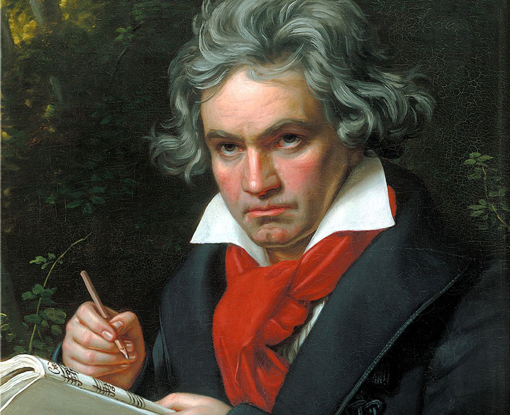 Painting of Ludwig Van Beethoven by Joseph Karl Stieler made in the year 1820.