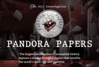 Screenshot of the Pandora Papers report on the ICIJ website.