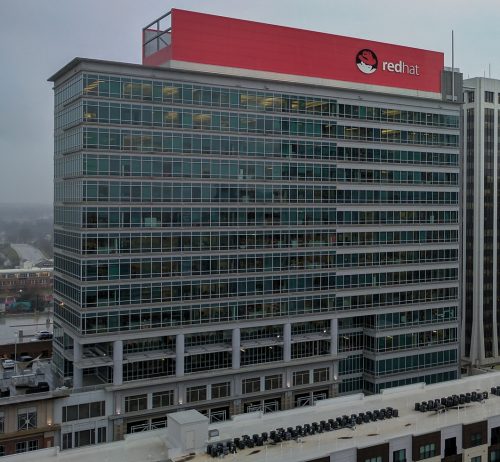 Red Hat Tower in Downtown Raleigh, North Carolina on 15 February 2017