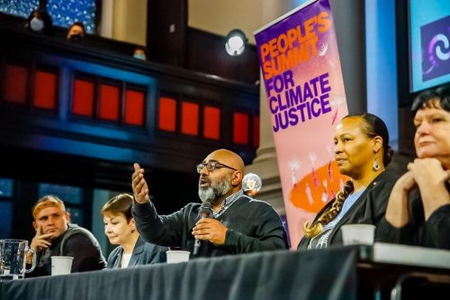 Our Time Is Now - Asad Rehman and others speak at the People's Summit.