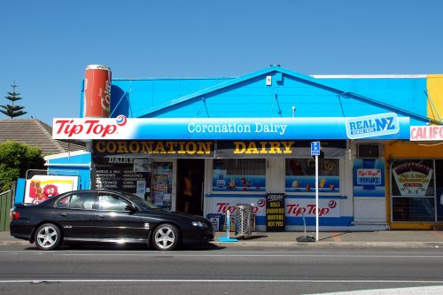 Coronation Dairy, a small store in New Plymouth, New Zealand, 2010