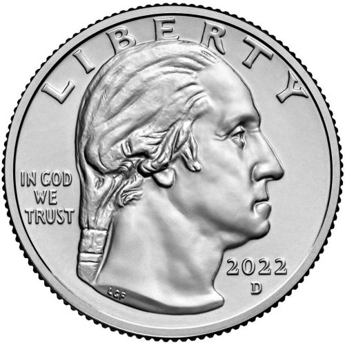 US quarter dollar featuring a portrait of George Washington created in 1931 by sculptor Laura Gardin Fraser.