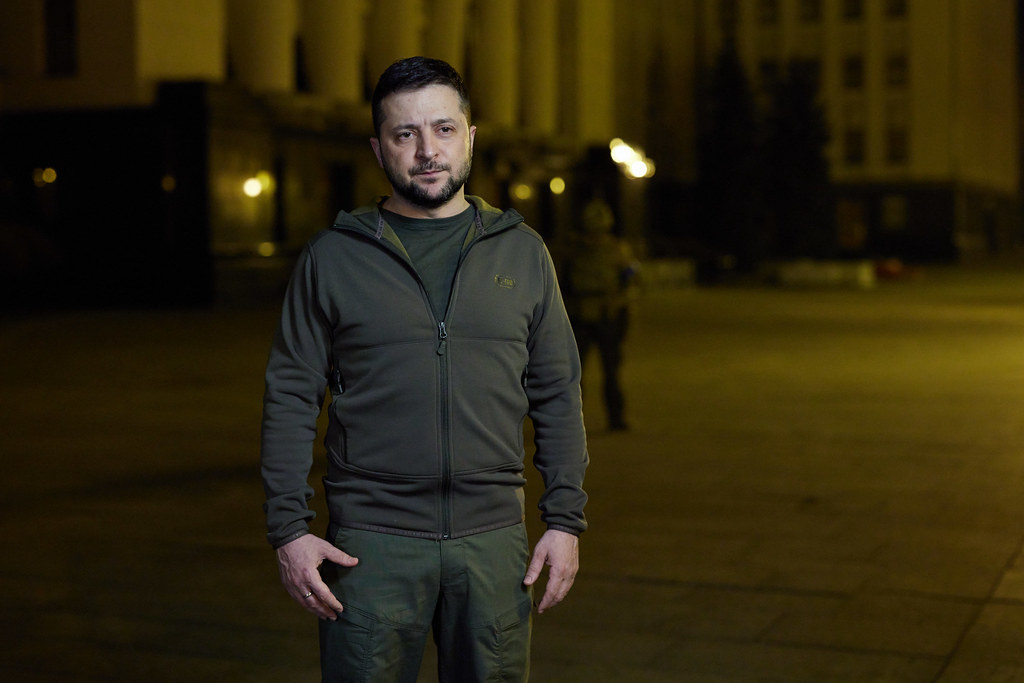 Ukraine President Volodymyr Zelensky speaks to Ukrainians and people of the world on March 24, 2022, one month into Russia's war on Ukraine.