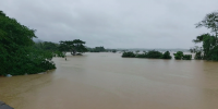 Jalaur River in San Enrique, Iloilo overflowing during TS Agaton