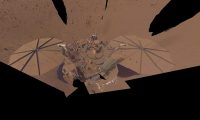 Mars InSight Lander - Dusty Selfie - April 24, 2022
