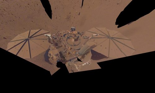 Mars InSight Lander - Dusty Selfie - April 24, 2022