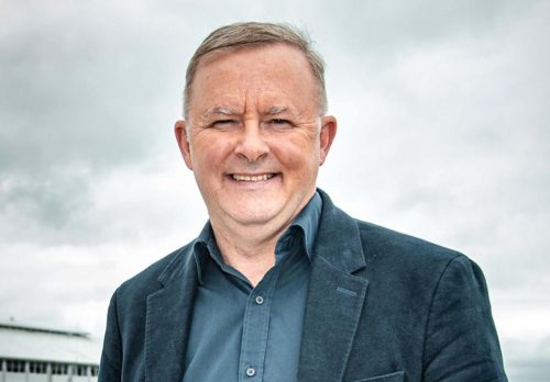 Australian Politician Anthony Albanese poses for a portrait on the Hobart Waterfront (December 2020). PHOTO: JOSH AGNEW