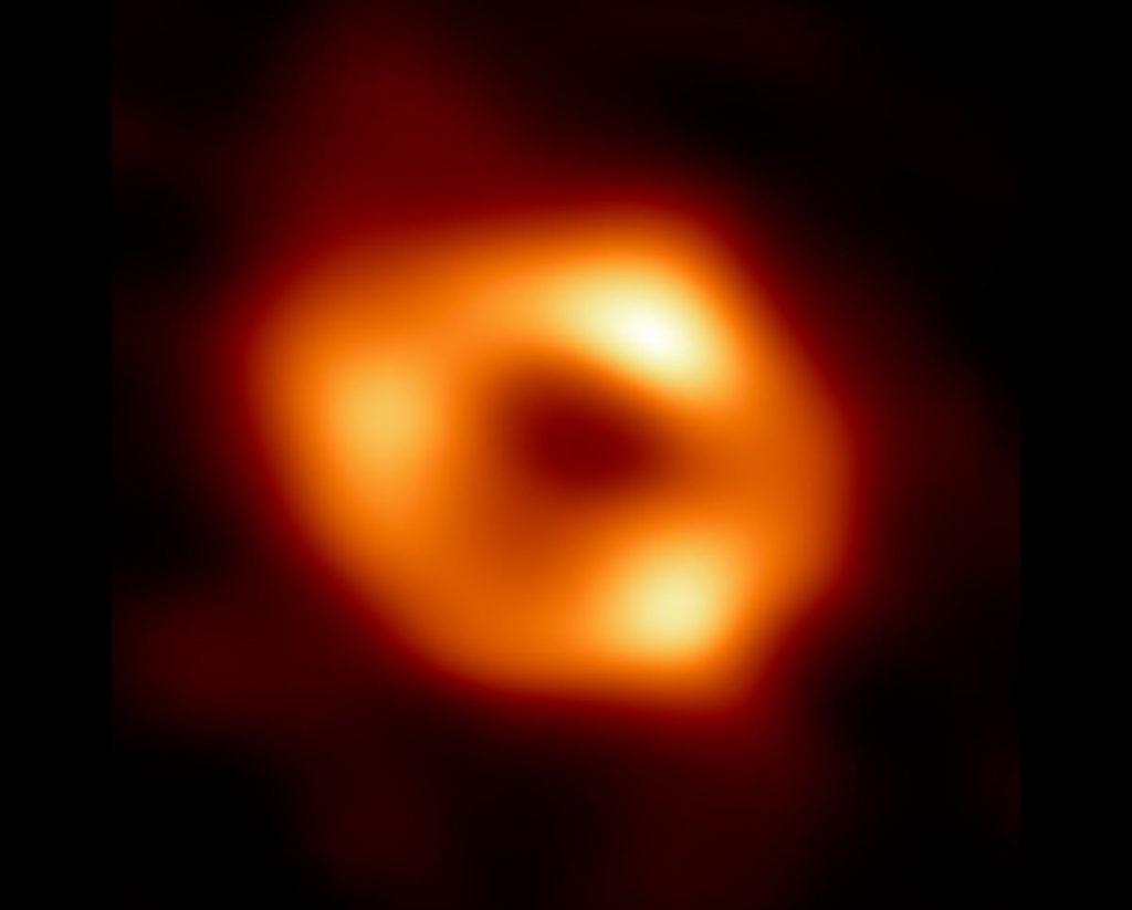 The first image of Sagittarius A*, the black hole at the center of the Milky Way.