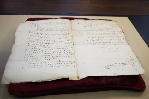 The encrypted letter from Charles V.