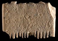 The 3,700-year-old ivory lice comb with earliest known sentence in alphabetic writing.
