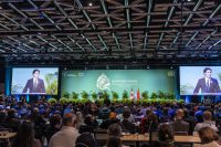 Canadian Prime Minister Justin Trudeau speaks at COP15's opening ceremony, December 6, 2022.