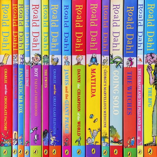 A boxed set of 15 books by Roald Dahl, illustrated by Quentin Blake.