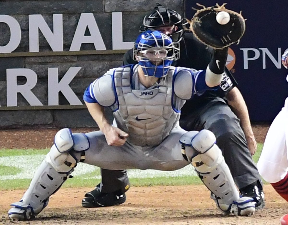 Danny Jansen is a catcher who played baseball for the Toronto Blue Jays for over seven years. Above, Jansen playing as catcher for the Toronto Blue Jays in July 2020.