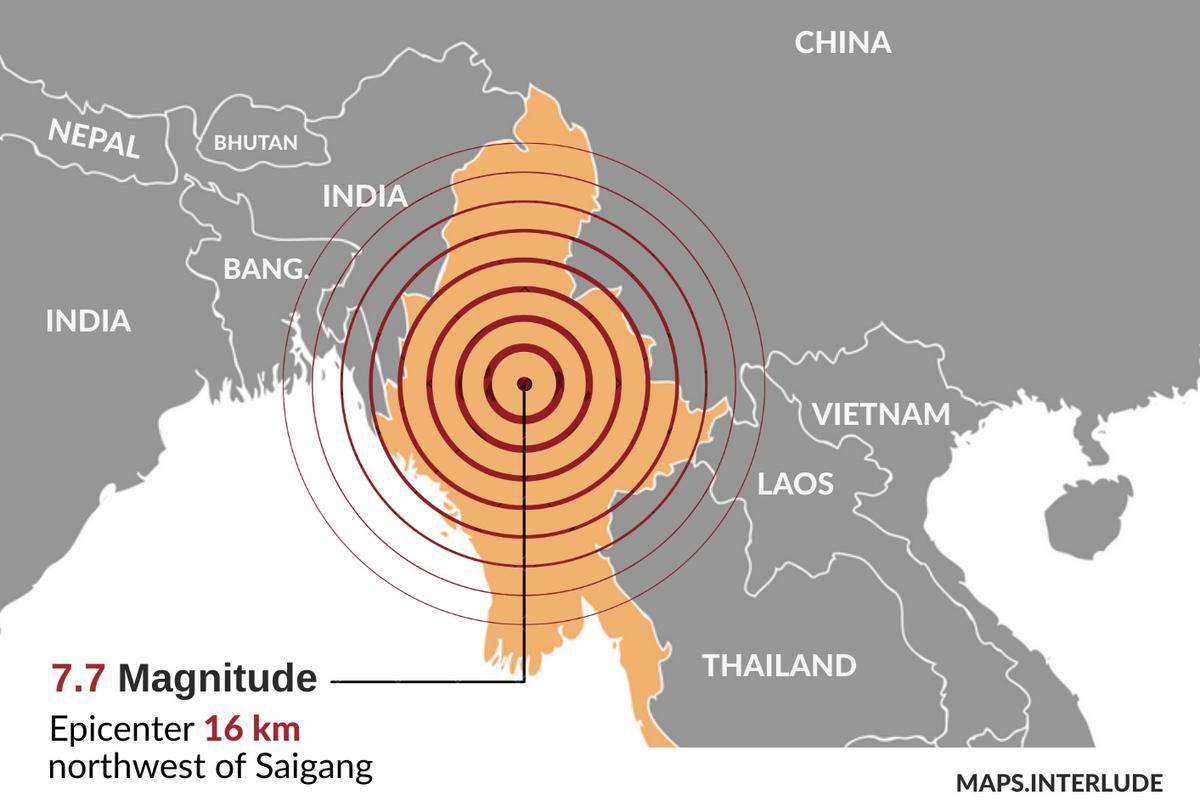 Massive Earthquake Hits Myanmar