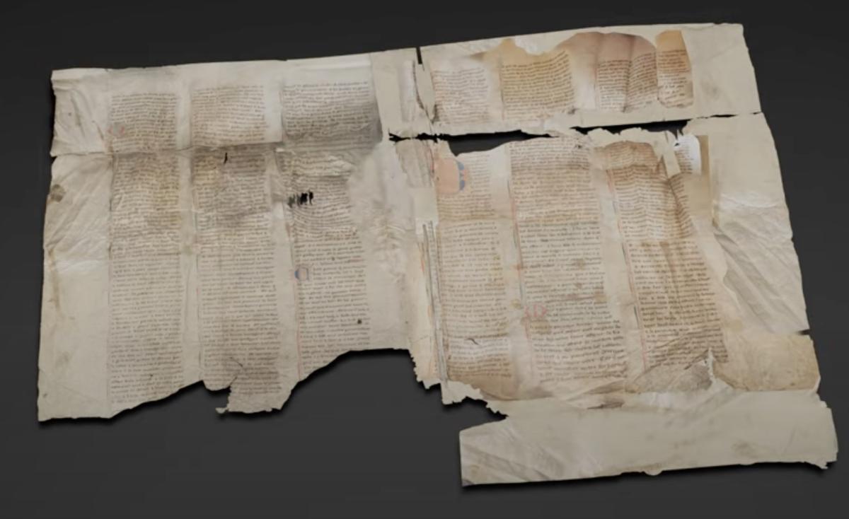 3D Model of the book's cover, digitally unfolded.