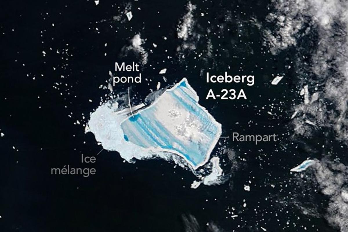 Massive Iceberg is Turning Blue and Breaking Up
