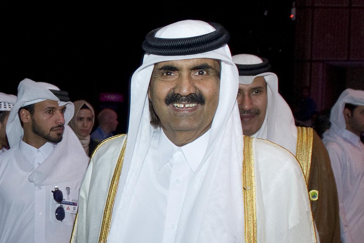 His Highness Sheikh Hamad bin Khalifa Al-Thani, Emir of Qatar at the end of the UNCTAD XIII Opening Ceremony.
